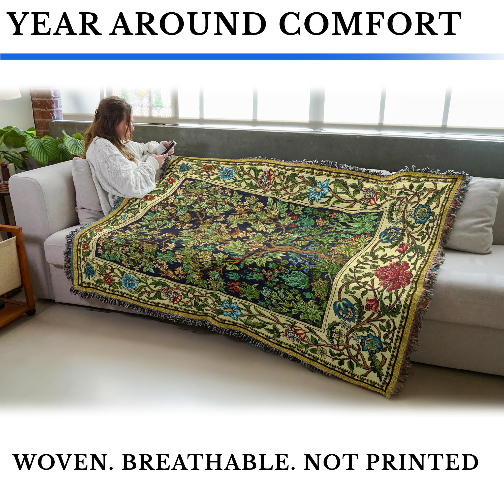 Amazon.com: Pure Country Weavers William Morris Tree of Life